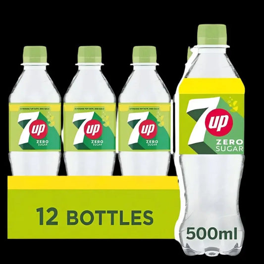 7UP Lemon Lime - 7UP Lemon Lime 12x500ml Pack - Woo Discounts