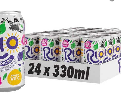 Rio Tropical Summer Drink 24x 330ml PM 85p