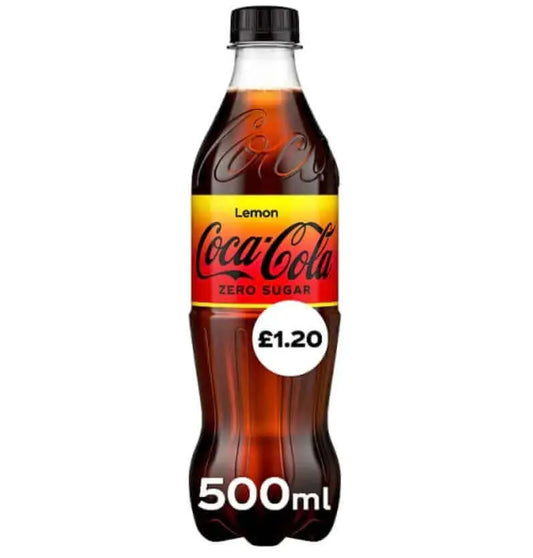 Coca-Cola Zero Sugar Lemon - Coca-Cola Lemon 12x 500ml - Woo Discounts