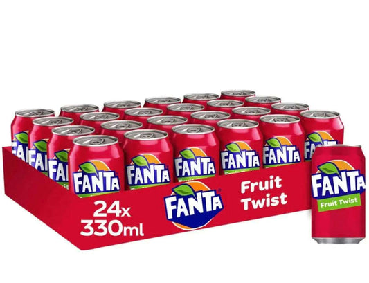 Fanta Fruit Twist 330ml - Refreshing Mixed Fruit Drink - Woo Discounts